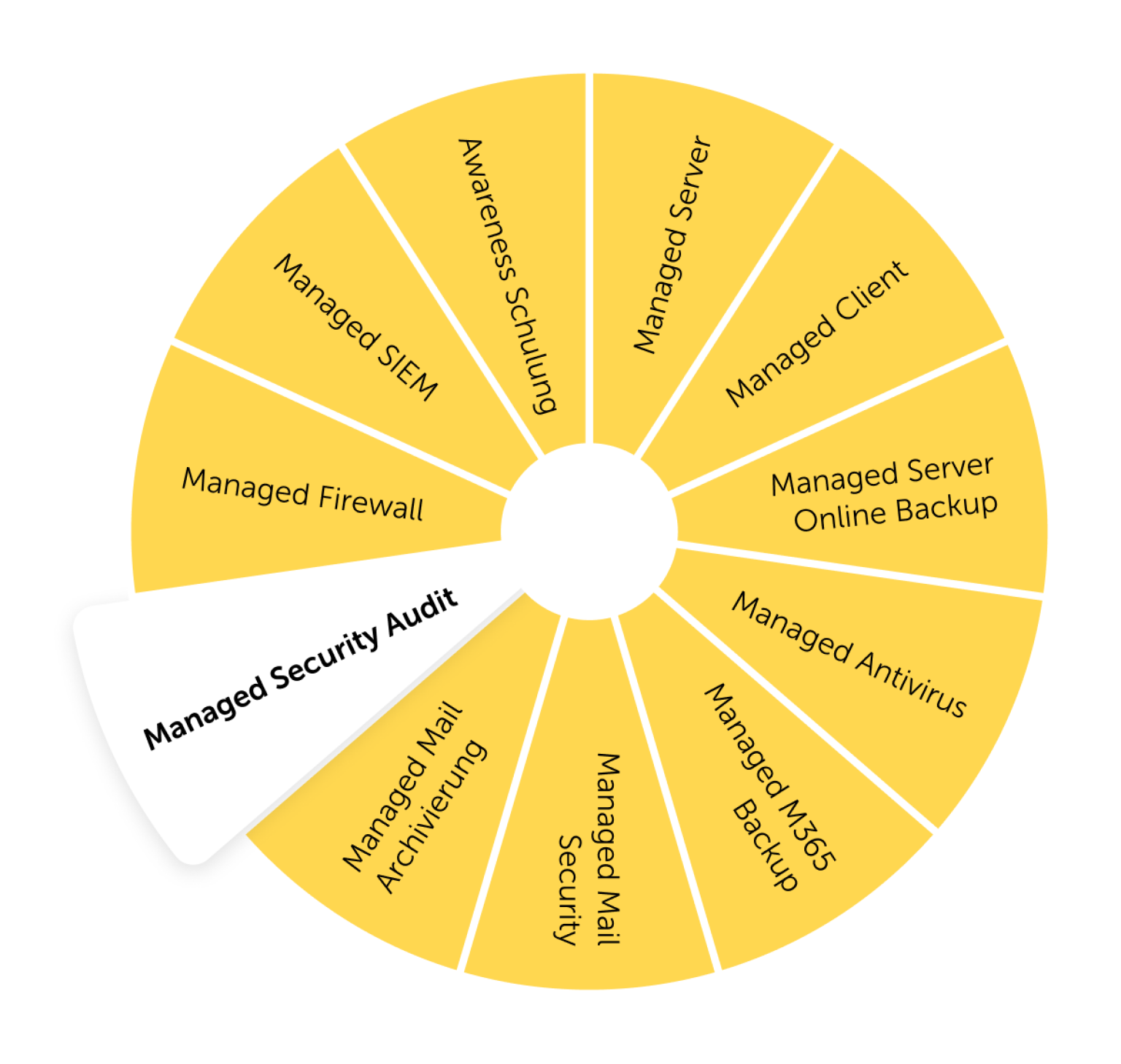 Managed Security Audit mit lywand im "MSSP-Rad"